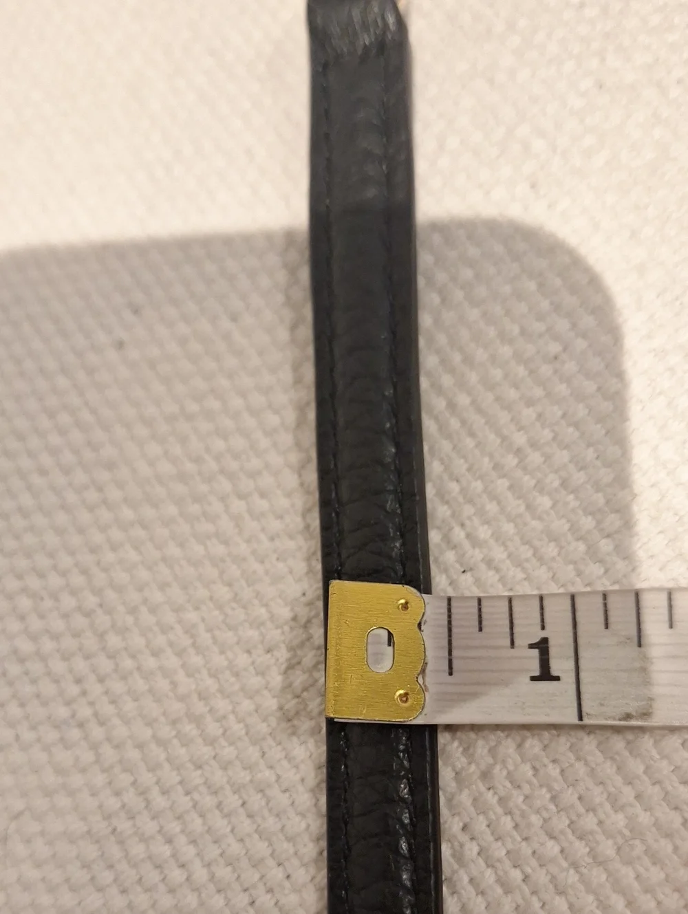 Kate Spade Black Leather Crossbody Strap with Silver Hardware